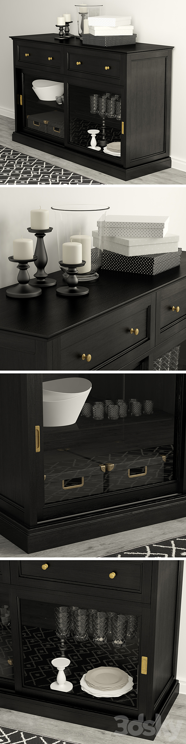 Sideboard Ikea Malsho. 3DSMax File - thumbnail 2