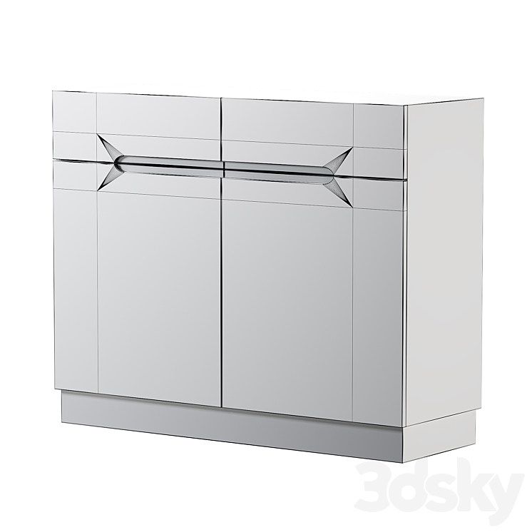 Sideboard KLAKKENES Ikea 3DS Max Model - thumbnail 2