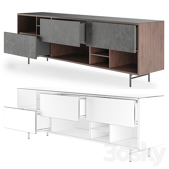 Sideboard Manhanttan BoConcept 3DS Max Model - thumbnail 2