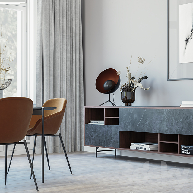 Sideboard Manhanttan BoConcept 3DS Max Model - thumbnail 3