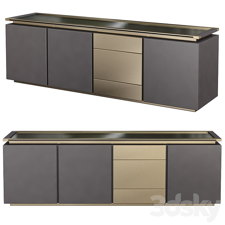 Sideboard modern minotti 3DS Max - thumbnail 1