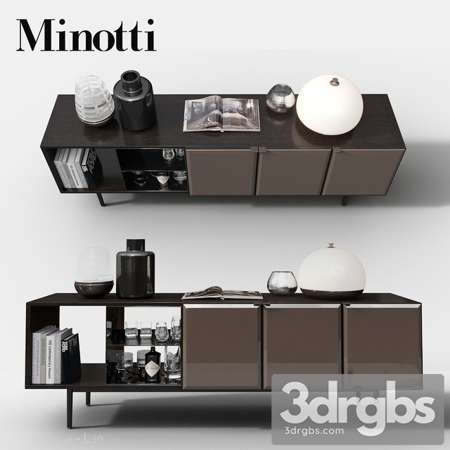 Sideboard Morrison by Minotti 3dsmax Download - thumbnail 1