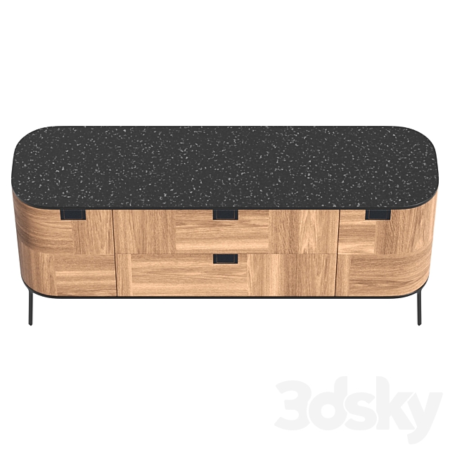 Sideboards Maxalto TESAURUS 3DS Max Model - thumbnail 3