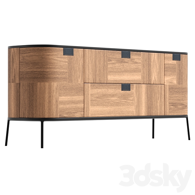 Sideboards Maxalto TESAURUS 3DS Max Model - thumbnail 4