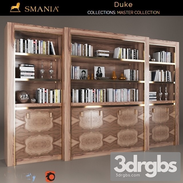 Smania Duke Bookcase 3dsmax Download - thumbnail 1