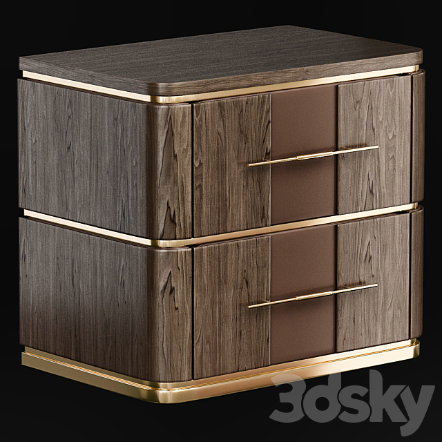 Soho Bedside Table Frato Interiors 3DSMax File - thumbnail 1