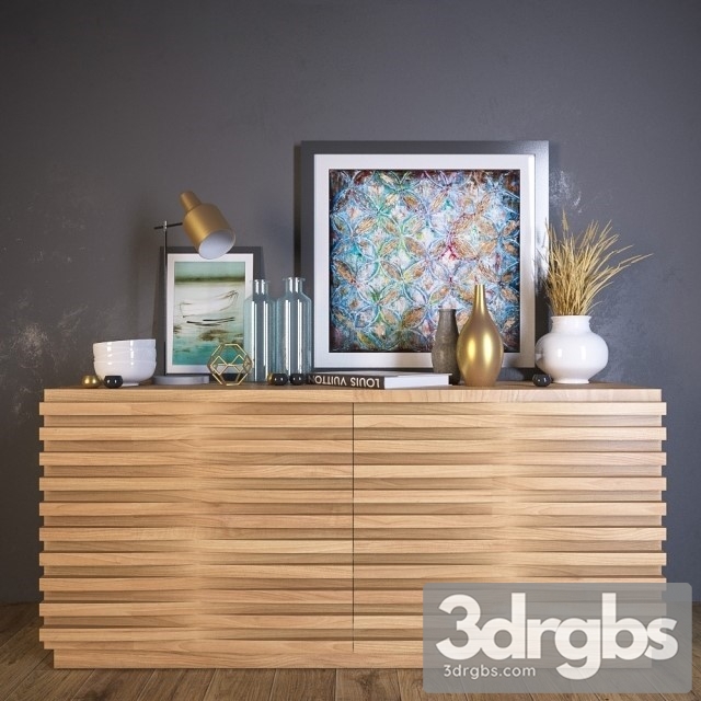 Solid Wood madway Sideboard 3dsmax Download - thumbnail 1