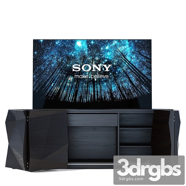 Sony Bravia And Crash Sideboard 3dsmax Download - thumbnail 1