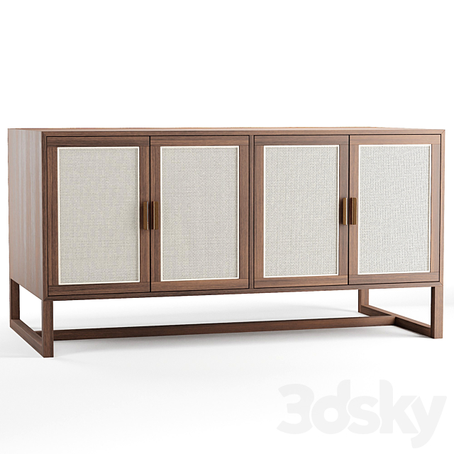 Sorren Media Cabinet 3DS Max Model - thumbnail 1