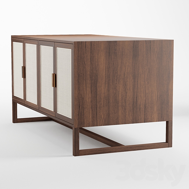 Sorren Media Cabinet 3DS Max Model - thumbnail 4