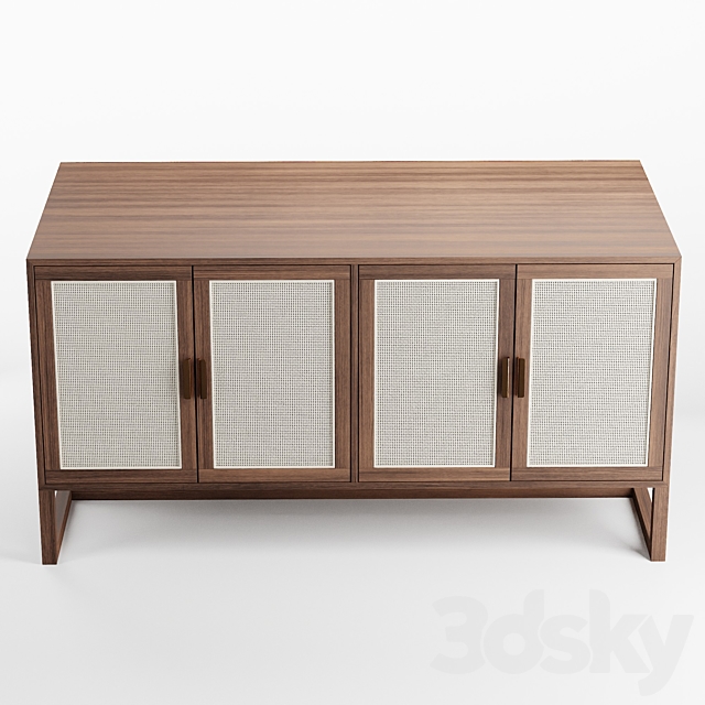 Sorren Media Cabinet 3DS Max Model - thumbnail 5