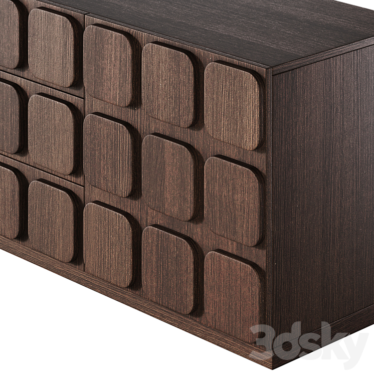 Sorrento chest of drawers by Emmemobili 3DS Max Model - thumbnail 2