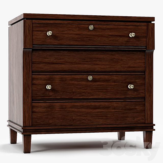 Stanley Furniturte Avalon Night Stand 3DSMax File - thumbnail 1