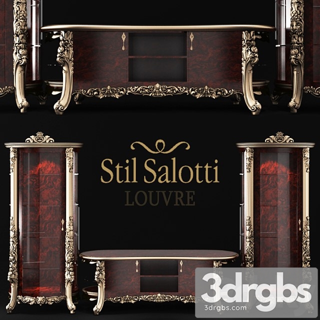 Stil salotti louvre 2 3dsmax Download - thumbnail 1