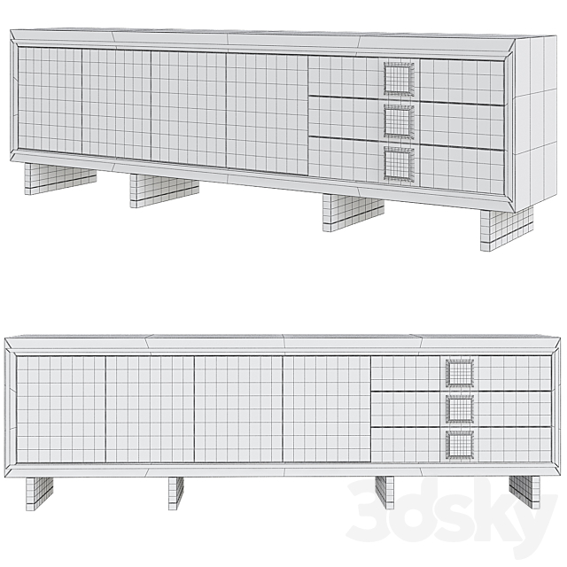 Storage Sideboard by Brendan Wong Design 3DSMax File - thumbnail 2