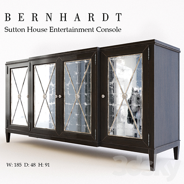 Sutton House Entertainment Console 3DS Max Model - thumbnail 1