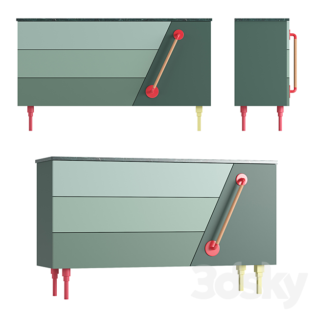 Swedish Ninja – Rufus Walter sideboard 3DSMax File - thumbnail 1