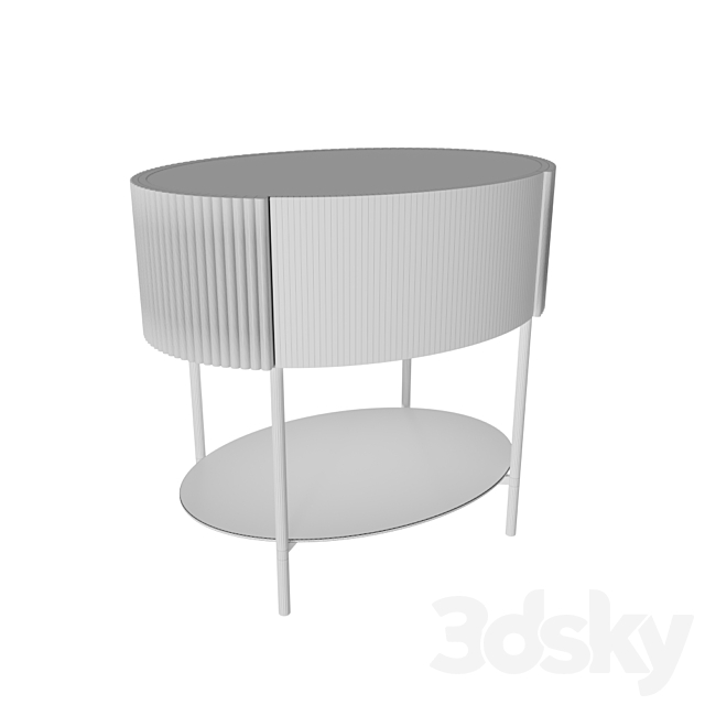 TABLE SCALA WITH MATT TOP 3DS Max Model - thumbnail 2