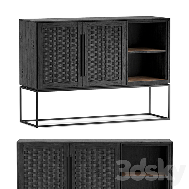 Teak House – Tall chest of drawers Karma 140 3ds Max - thumbnail 1