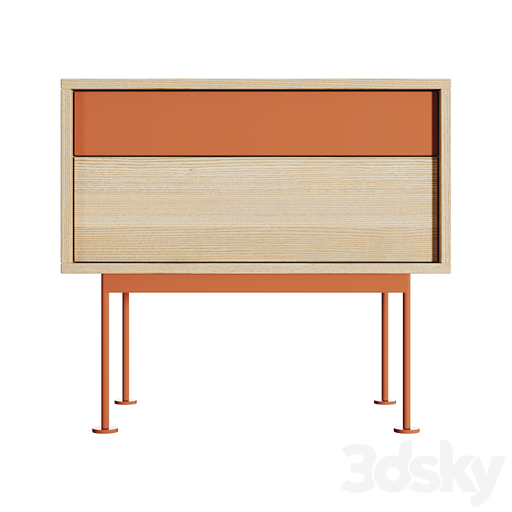 TEULAT – Yoko Bedside table 3DS Max Model - thumbnail 2