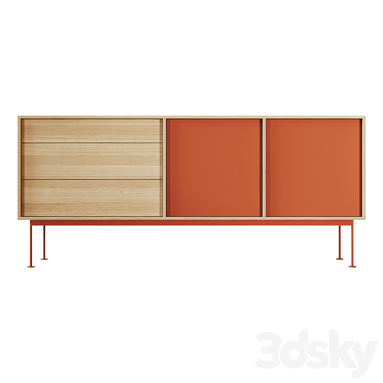 TEULAT – Yoko Sideboard 2 3DS Max Model - thumbnail 2