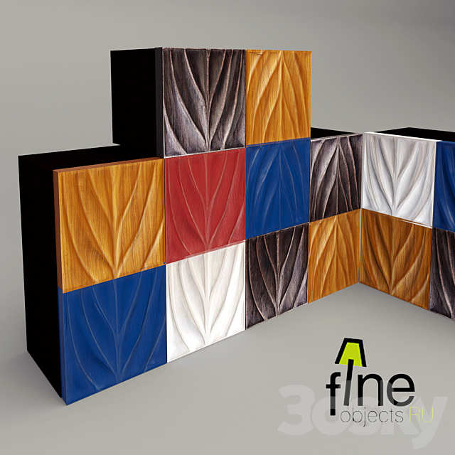 The family of drawers and cabinets BIO Fineobjects 3DSMax File - thumbnail 3