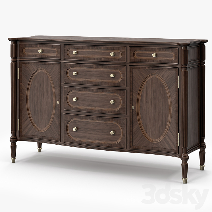 Theodore Alexander South Parade Sideboard 3DS Max - thumbnail 1