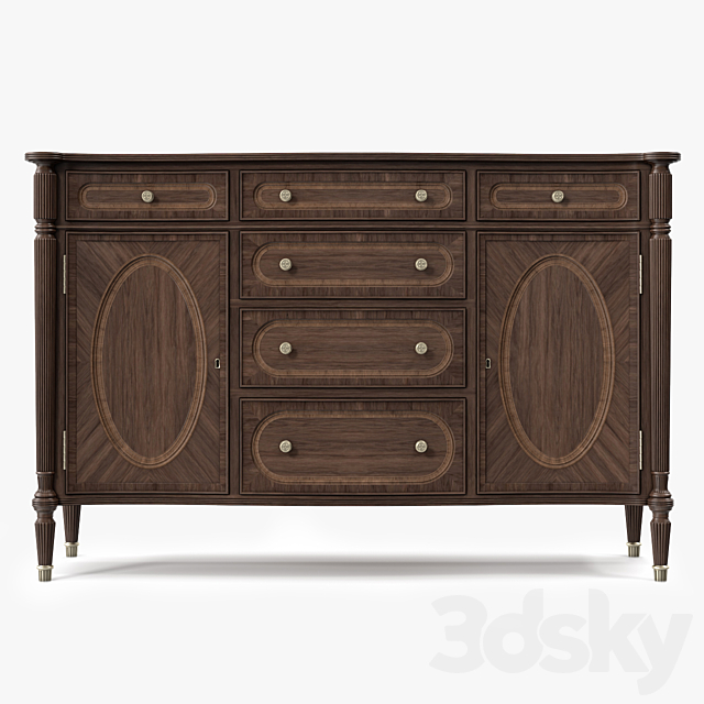 Theodore Alexander South Parade Sideboard 3DSMax File - thumbnail 3