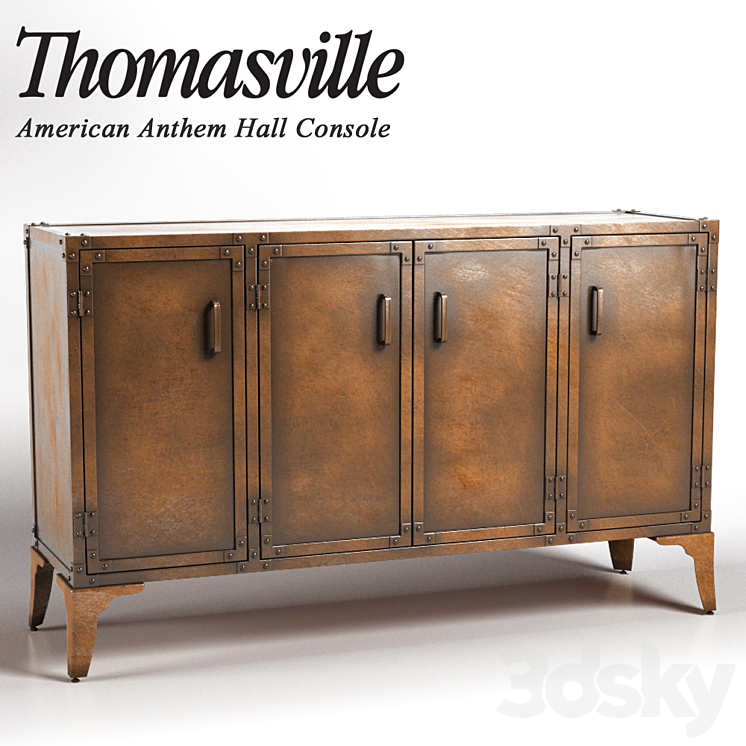 Thomasville American Anthem Hall Console 3DS Max - thumbnail 1