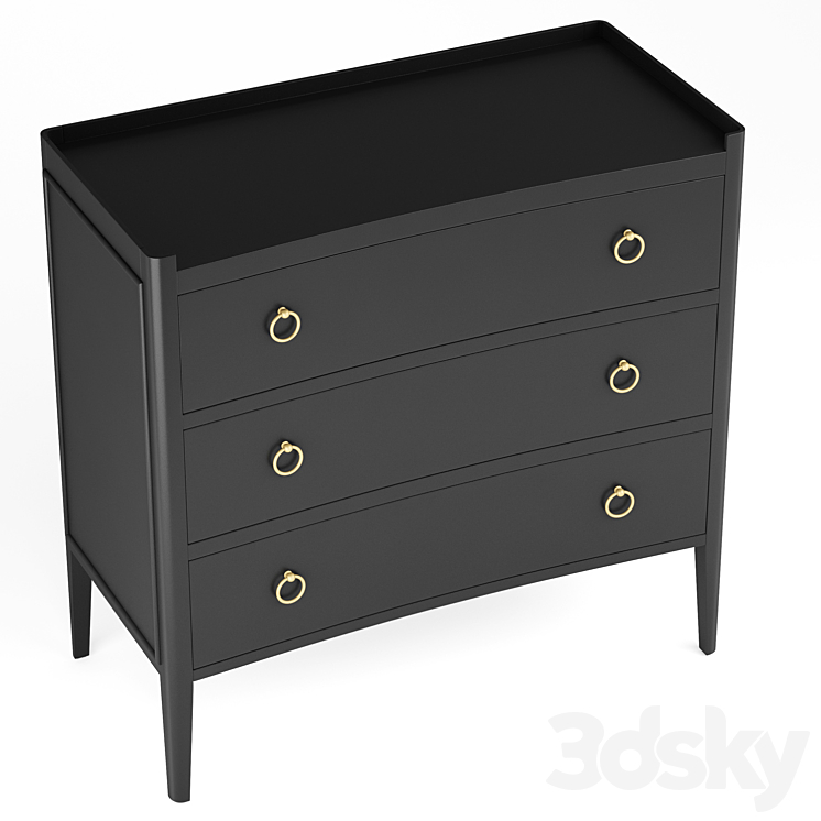 Tiffany Accent Chest 3DS Max Model - thumbnail 2