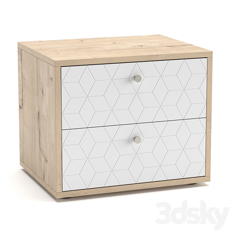 Tonheim bedside table 3DS Max - thumbnail 1