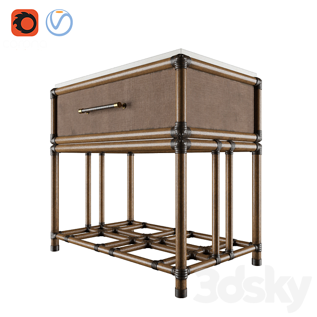 Tropical_Cordoba Open Nightstand 3DSMax File - thumbnail 1