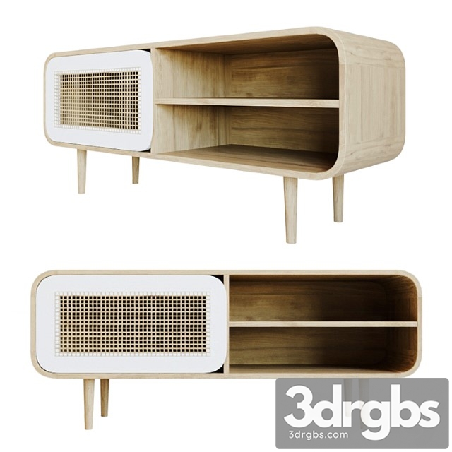 Tumba Pod Tv Iz Dereva Gerald Ge005m33 1 3dsmax Download - thumbnail 1