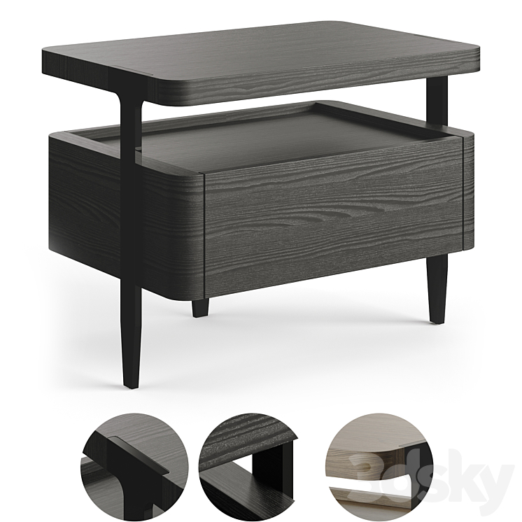 TURRI DOMUS BEDSIDE TABLE By Matteo Nunziati 3DS Max Model - thumbnail 1