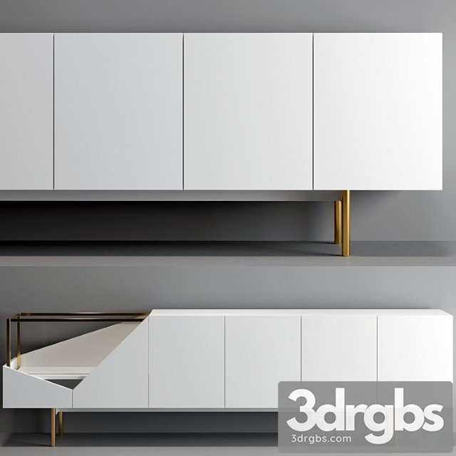 TV Cabinet 3dsmax Download - thumbnail 1