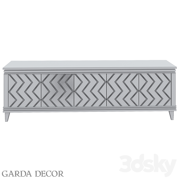 TV CABINET ART-1973-TV Garda Decor 3DS Max - thumbnail 2