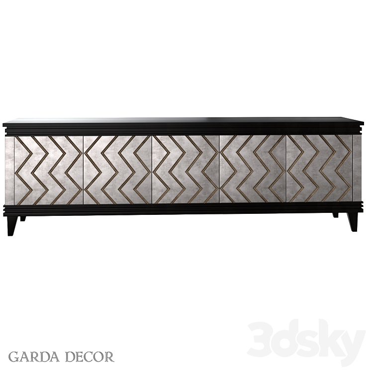 TV CABINET ART-1973-TV Garda Decor 3DS Max - thumbnail 1