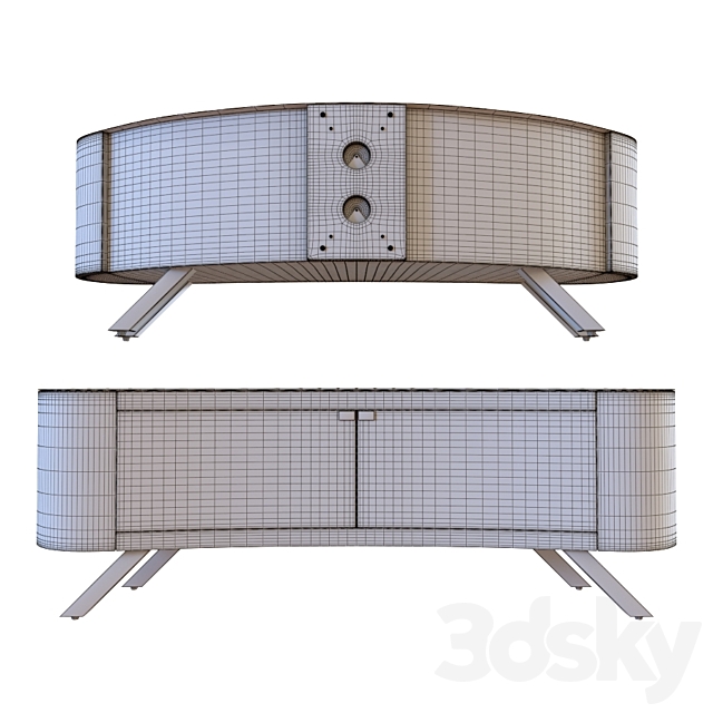 TV cabinet AVF Bay FS1500BAYO 3DSMax File - thumbnail 3