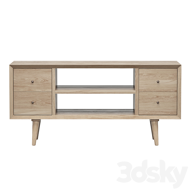 TV cabinet Furnitera Jordan 3DS Max Model - thumbnail 2