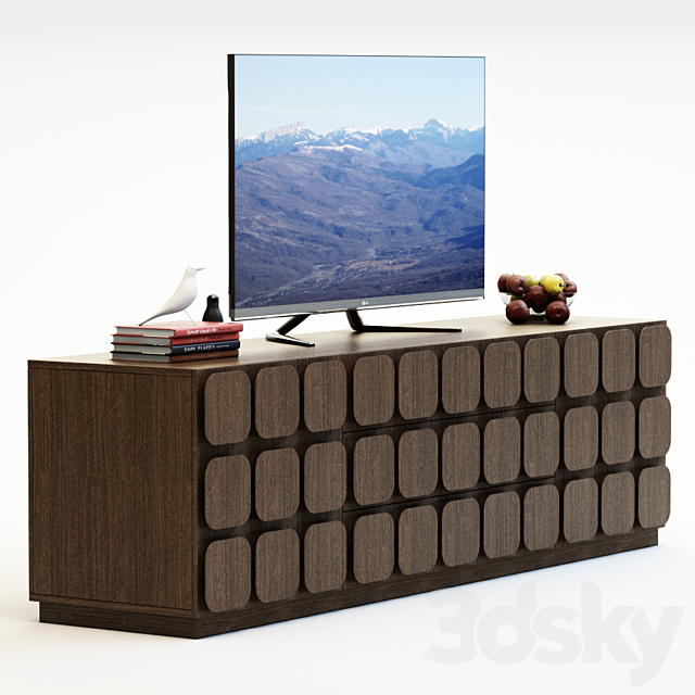 TV Furniture Sorrento 3ds Max - thumbnail 2