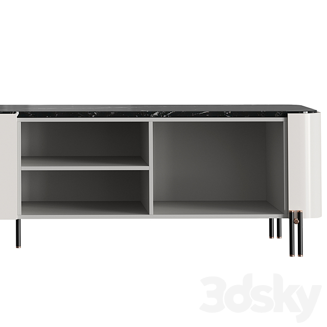 TV stand BAMBOO 3DSMax File - thumbnail 3