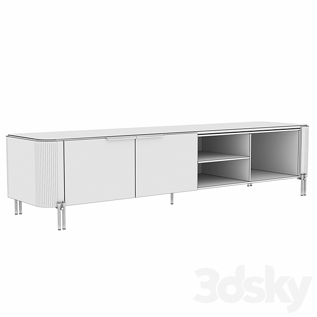 TV stand BAMBOO 3DSMax File - thumbnail 5