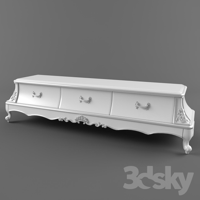 TV Stand Fanteri 3DS Max - thumbnail 3