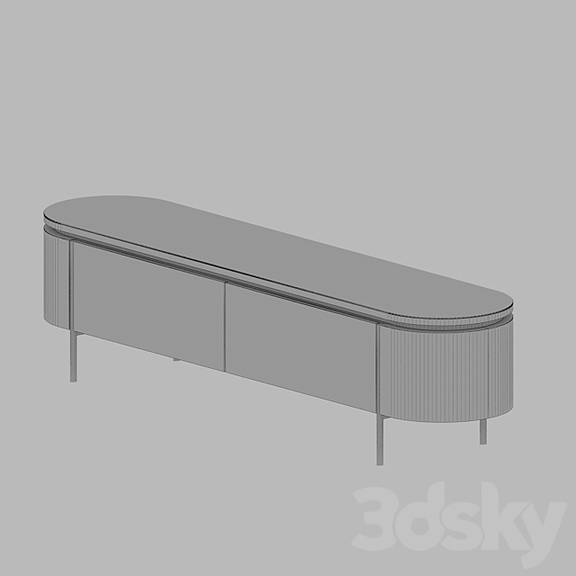 tv stand from wooden kors 3DSMax File - thumbnail 2