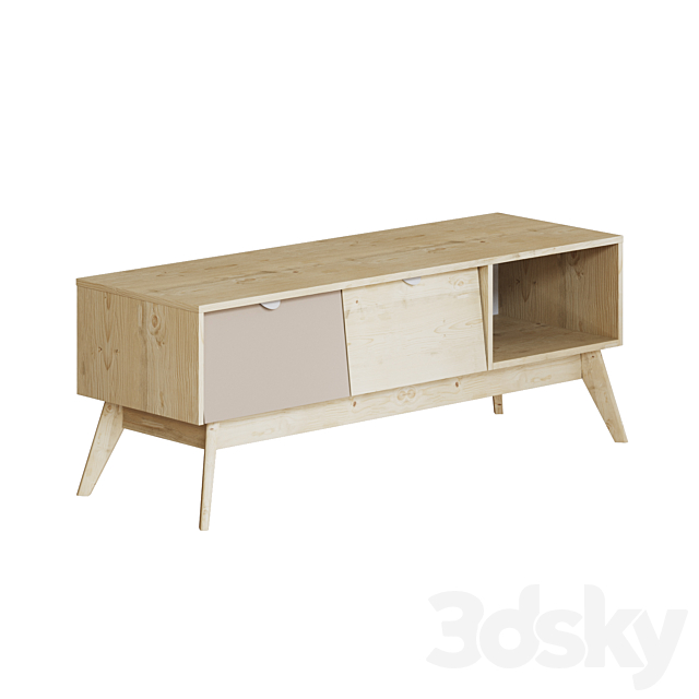 TV stand Leslie 3ds Max - thumbnail 3