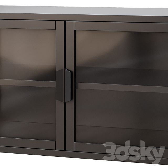 TV stand Listel Black 3ds Max - thumbnail 2