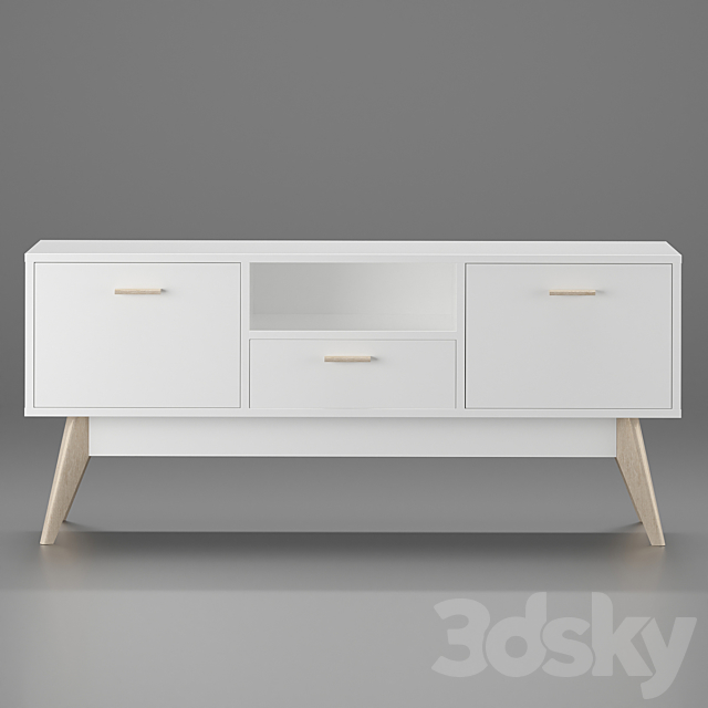 TV stand Nordic-2 Light 3DS Max Model - thumbnail 2