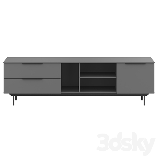 TV stand Quelen 2 3DS Max Model - thumbnail 3