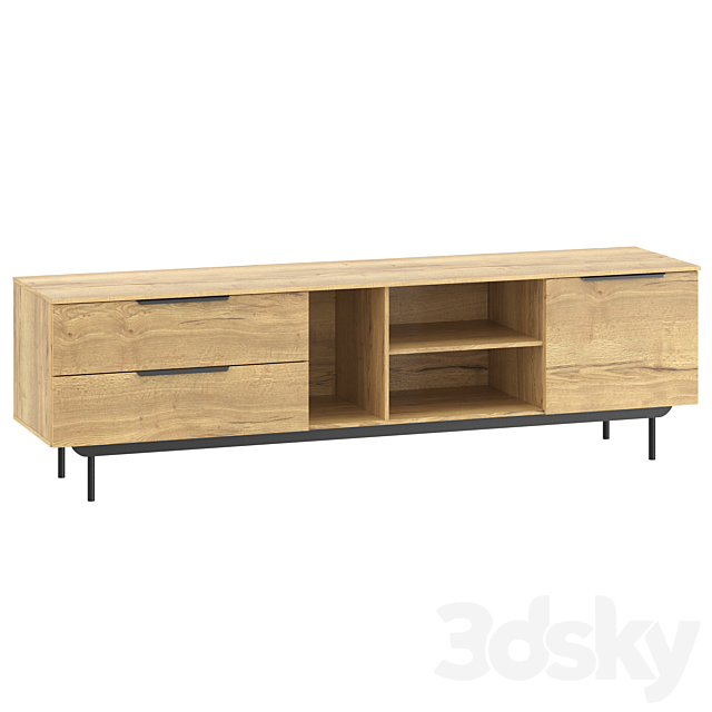 TV stand Quelen 2 3DS Max Model - thumbnail 4