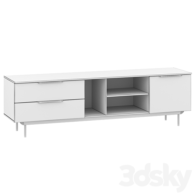 TV stand Quelen 2 3DS Max Model - thumbnail 6